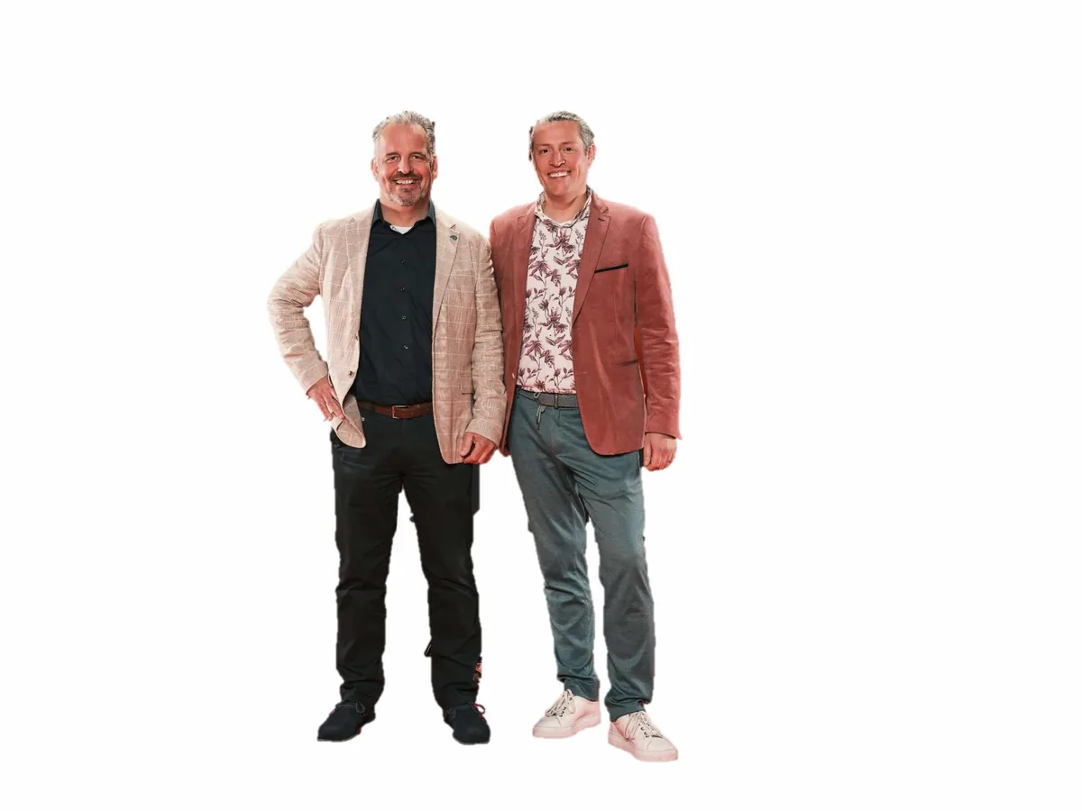 Jeroen Gerrits en Arie Pieter van Wensveen, de eigenaren van &IMPACT.